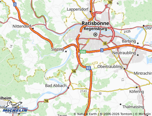 MICHELIN Pentling map - ViaMichelin