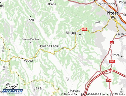 Mappa MICHELIN Poiana Lacului - ViaMichelin