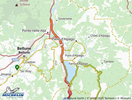 MICHELIN Paludi map - ViaMichelin