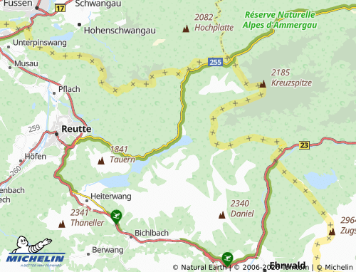 MICHELIN Am Plansee map - ViaMichelin
