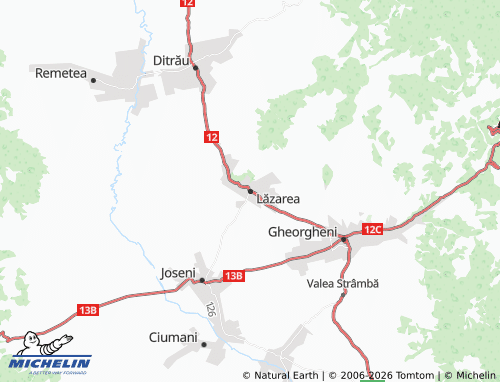 Mappa MICHELIN Lăzarea - ViaMichelin