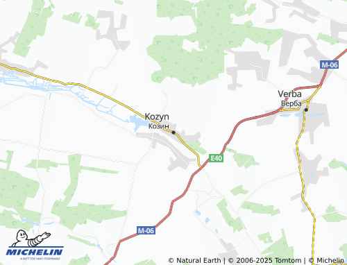 MICHELIN Kozyn map - ViaMichelin