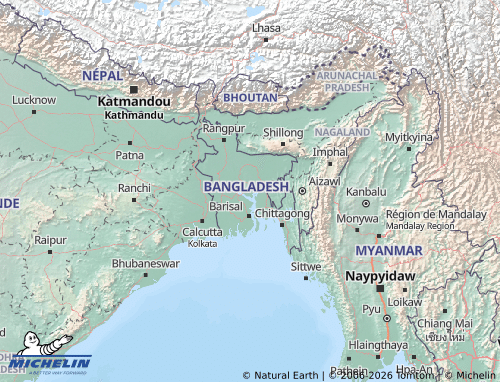 MICHELIN-Landkarte Bangladesch - ViaMichelin