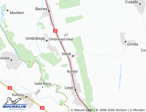 Mappa MICHELIN Ivești - ViaMichelin