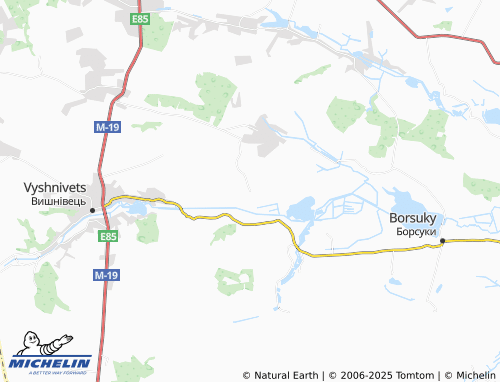 MICHELIN Kotiuzhyny map - ViaMichelin