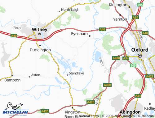 MICHELIN-Landkarte Stanton Harcourt - ViaMichelin