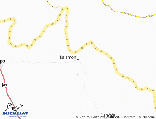 MICHELIN-Landkarte Kalamon - ViaMichelin