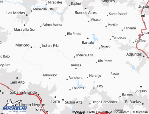 MICHELIN Indiera Alta map - ViaMichelin