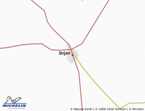 Kaart MICHELIN Sirjan - ViaMichelin