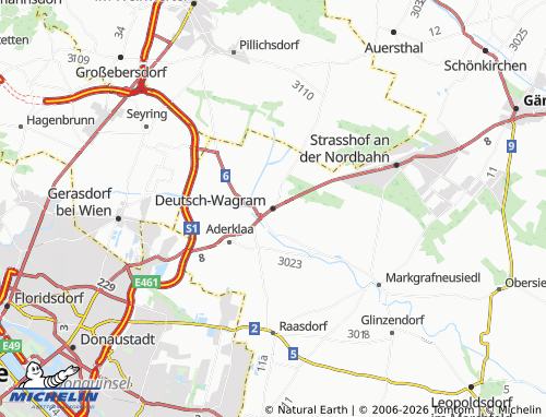 MICHELIN Deutsch-Wagram map - ViaMichelin