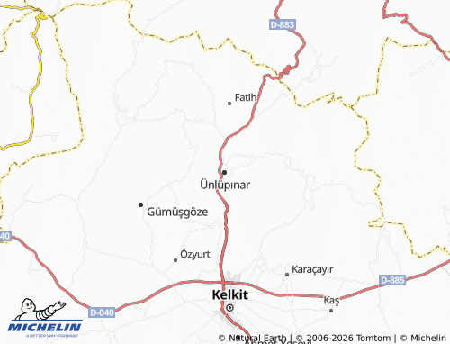 MICHELIN Ünlüpınar map - ViaMichelin