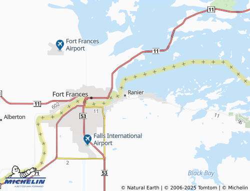 MICHELIN Ranier map - ViaMichelin