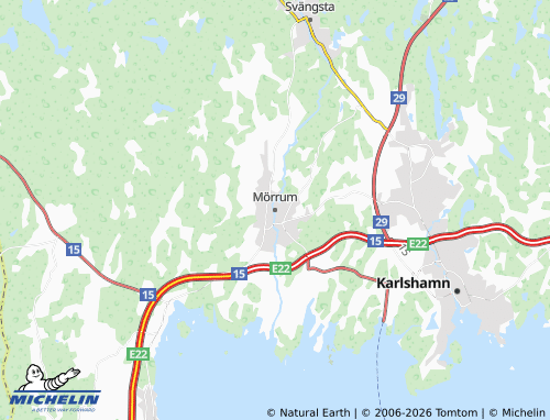 MICHELIN Mörrum map - ViaMichelin
