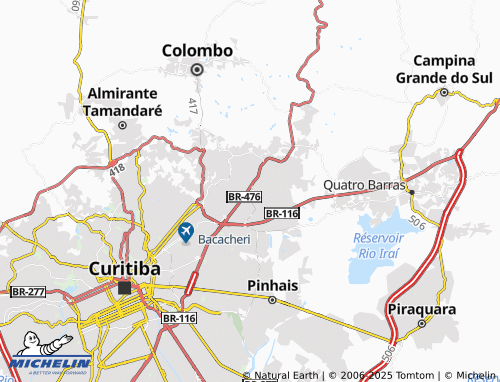 MICHELIN Maracana map - ViaMichelin
