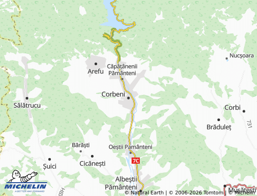 Mappa MICHELIN Corbeni - ViaMichelin