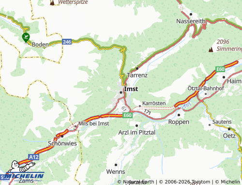 MICHELIN Imst map - ViaMichelin