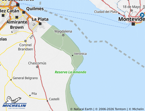 MICHELIN-Landkarte Punta Indio - ViaMichelin