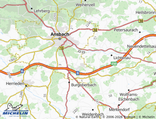 MICHELIN Wallersdorf map - ViaMichelin