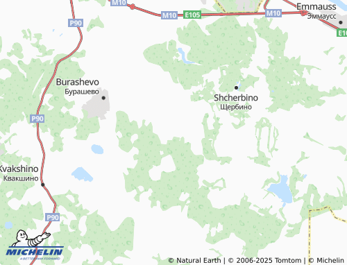 MICHELIN Krasnaya Nov' map - ViaMichelin