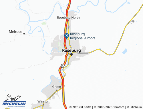 Mappa MICHELIN Roseburg - ViaMichelin