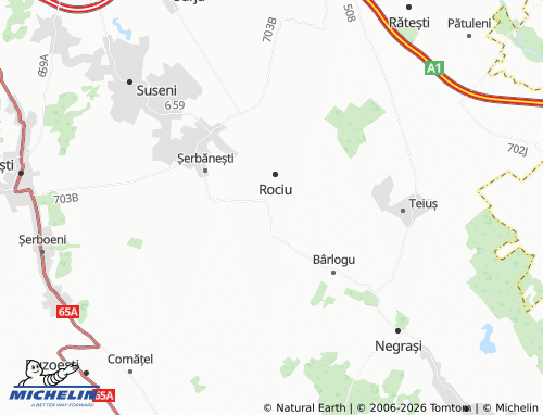 Carte MICHELIN Gliganu De Jos - ViaMichelin