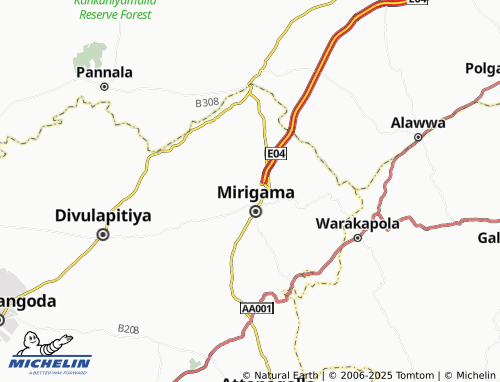 MICHELIN Hakurukumbura map - ViaMichelin