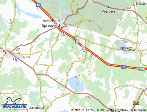 MICHELIN Tornitz map - ViaMichelin