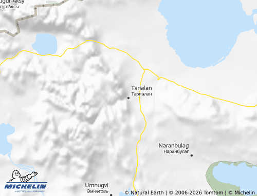 Kaart MICHELIN Uvs - ViaMichelin