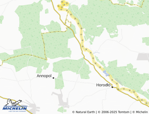 MICHELIN Cegielnia map - ViaMichelin