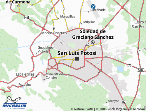 Mapa MICHELIN Circuito Pedro Moreno - ViaMichelin