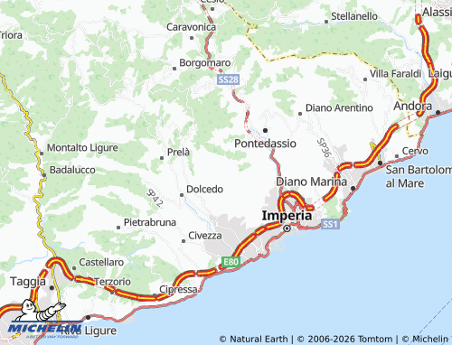 Mapa MICHELIN Montegrazie - ViaMichelin