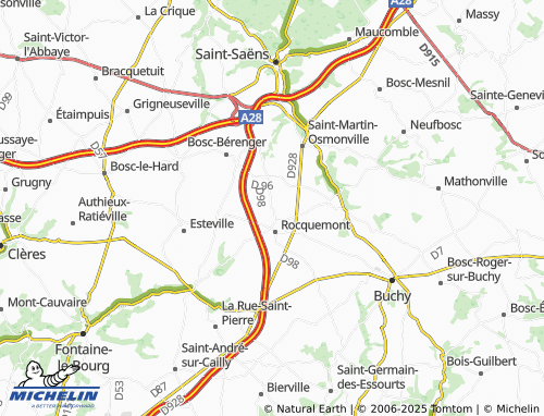 Carte MICHELIN Petit Rocquemont - ViaMichelin