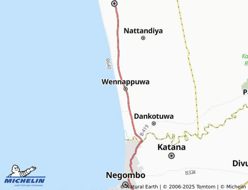 Mapa MICHELIN Ulhitiyawa South - ViaMichelin