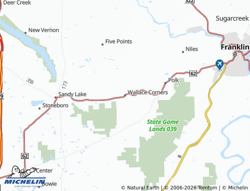 Carte MICHELIN Wallace Corners - ViaMichelin