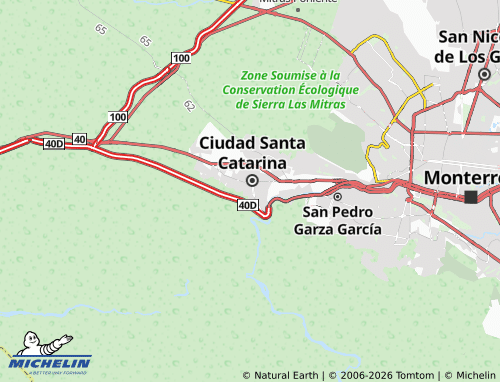 Mappa MICHELIN Nueva Santa Catarina - ViaMichelin
