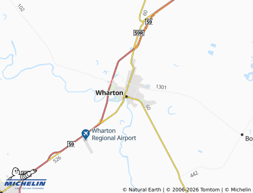 Mapa MICHELIN Wharton - ViaMichelin