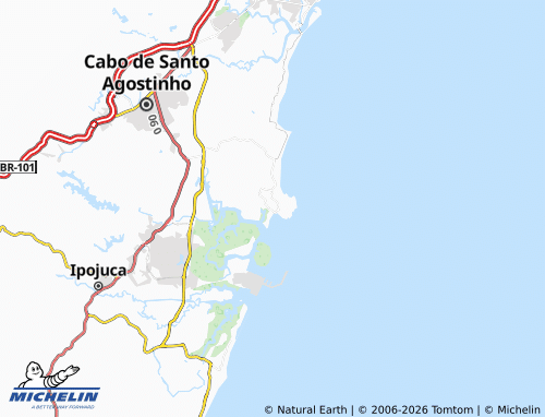 MICHELIN Suape map - ViaMichelin