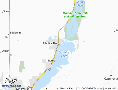 Kaart MICHELIN Chillicothe - ViaMichelin
