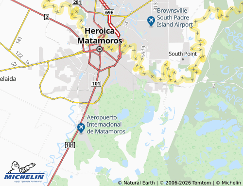MICHELIN Correcaminos map - ViaMichelin