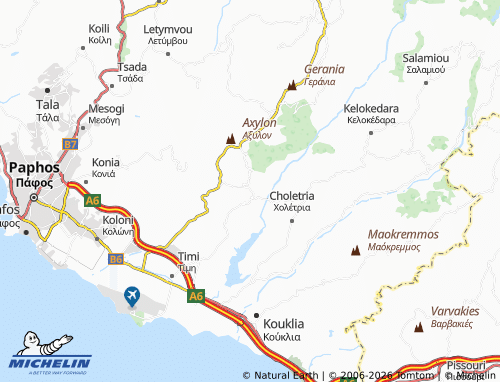 MICHELIN Nata map - ViaMichelin