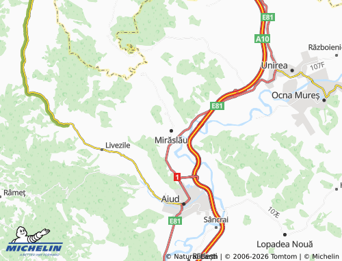 MICHELIN-Landkarte Mireslau - ViaMichelin