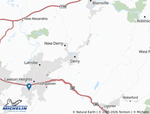 Mappa MICHELIN Derry - ViaMichelin