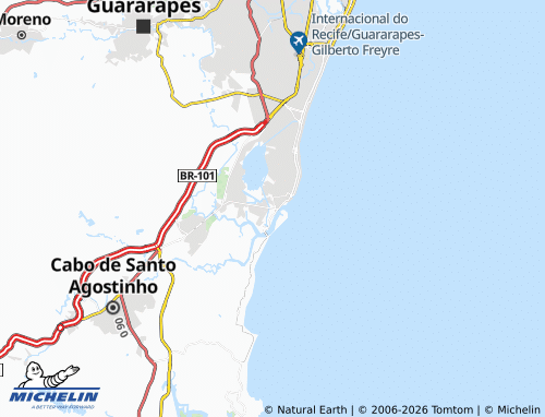 Mappa MICHELIN Barra de Jangada - ViaMichelin