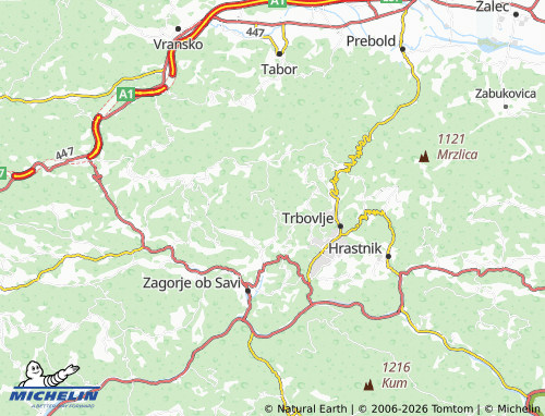 Mapa MICHELIN Sveta Planina - ViaMichelin