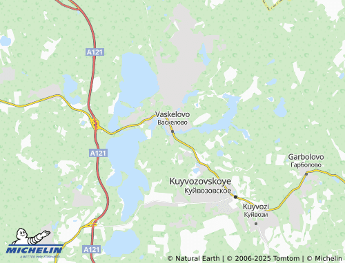MICHELIN Vaskelovo map - ViaMichelin