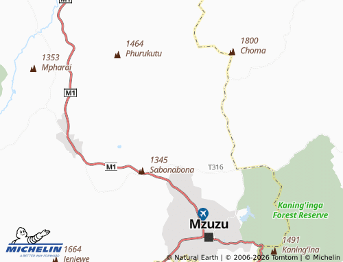 MICHELIN Parango Mhango map - ViaMichelin