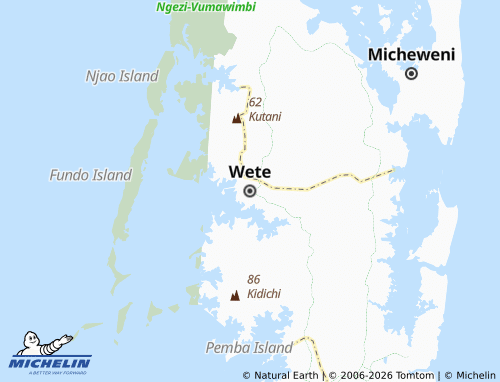 Mappa MICHELIN Wete - ViaMichelin