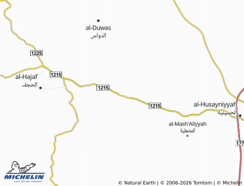 MICHELIN-Landkarte al-Dhayqa - ViaMichelin