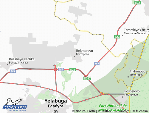 MICHELIN-Landkarte Bekhterevo - ViaMichelin