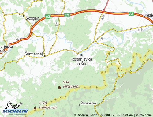 MICHELIN-Landkarte Zaboršt - ViaMichelin